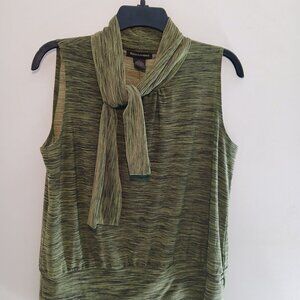 Susan Lawrence Green stripped sleeveless Top for any elegant occasion..
